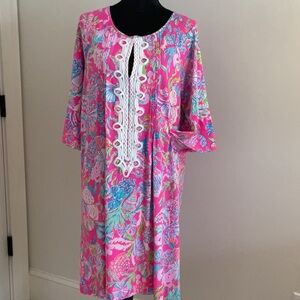 Lilly Pulitzer Vibrant Floral Print Spring Summer Dress